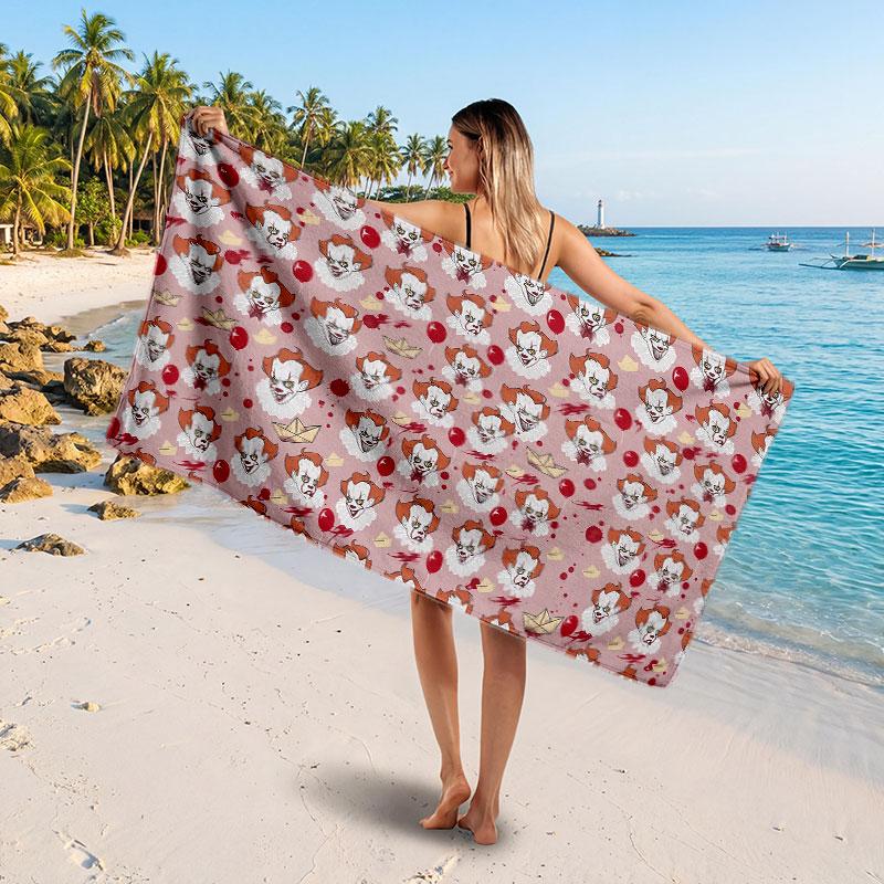 Large Beach TowelIT Pennywise Soft Absorbent Towel Beach Bath Home Use
