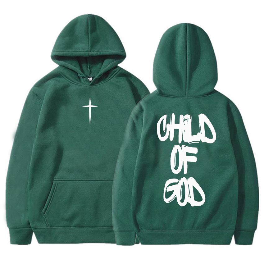 Дитя Божье Иисус Вера Христианские Толстовки Зимняя Теплая Флисовая Толстовка с Капюшоном Принт с Буквами Пуловер Уличная Одежда