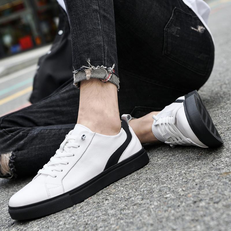 Fashion Men's Fashionable Casual Sports Shoes Comfortable Soft Sole Lightweight Breathable Lace Up Casual Oxford Leather Shoes Size37-47