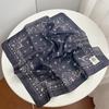 Ethnic style cashew flower printing 111 pure cotton silk scarf women's summer sunscreen neck protection versatile small square scarf scarf decoration