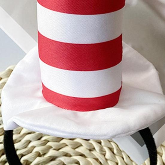 1/2 шт. Доктор. Suess Hat Cat Headband Red White Striped Hat Dr. Костюмы Suess Book Персонаж Школьная вечеринка на Хэллоуин Косплей Аксессуары