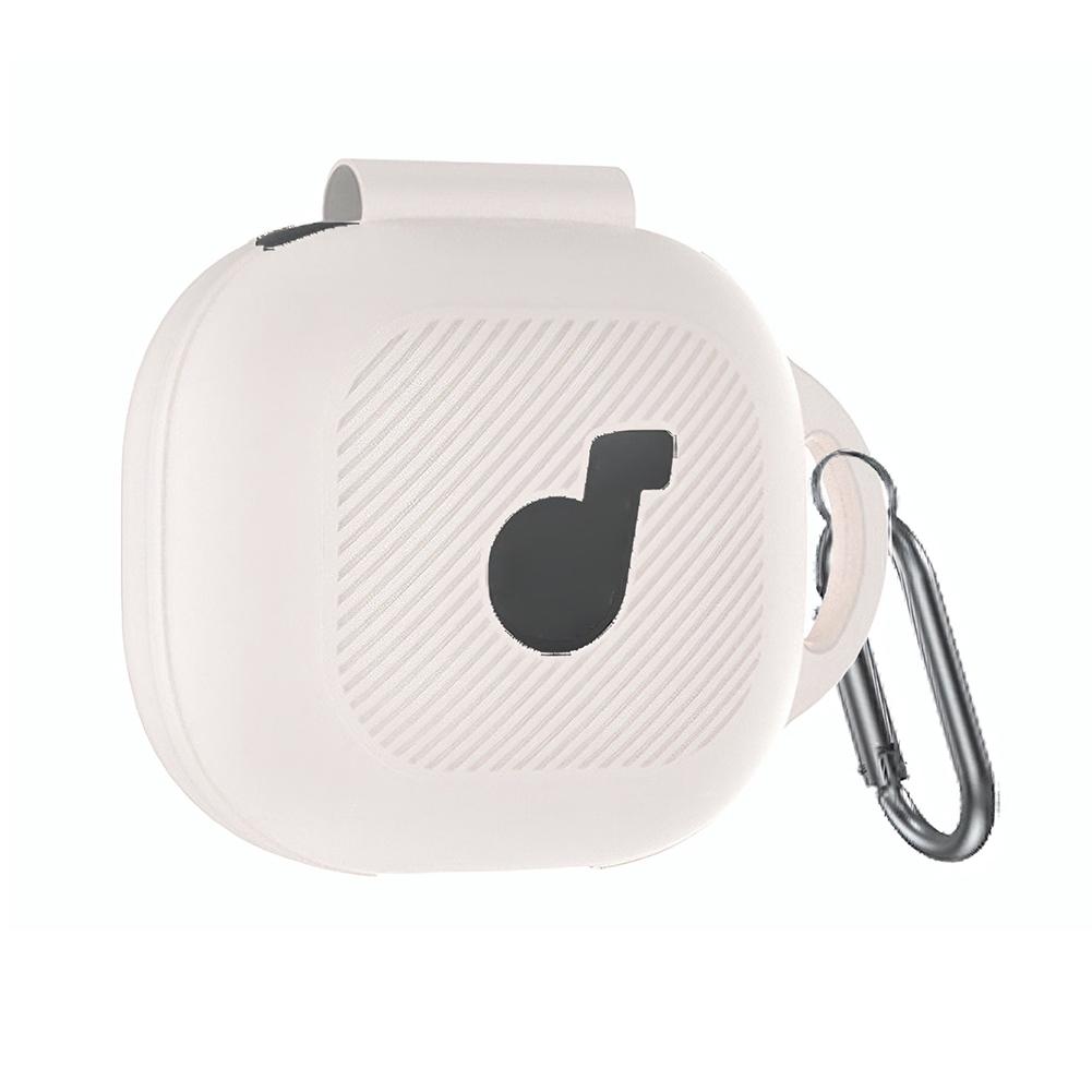 Силиконовый чехол с карабином Защитный чехол-скин Ударопрочный чехол для наушников Чехол-крышка Виден светодиод и логотип для Anker Soundcore P40i
