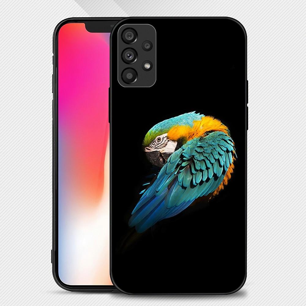Animal Parrot Phone Case For Samsung Galaxy S22 S23 Ultra S21 S20 FE Plus Note 20 Soft Cover