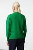 Женский модный стильный свитер зеленого цвета, широкий крой, базовый трикотаж из пряжи премиум-класса, свитер из специальной пряжи