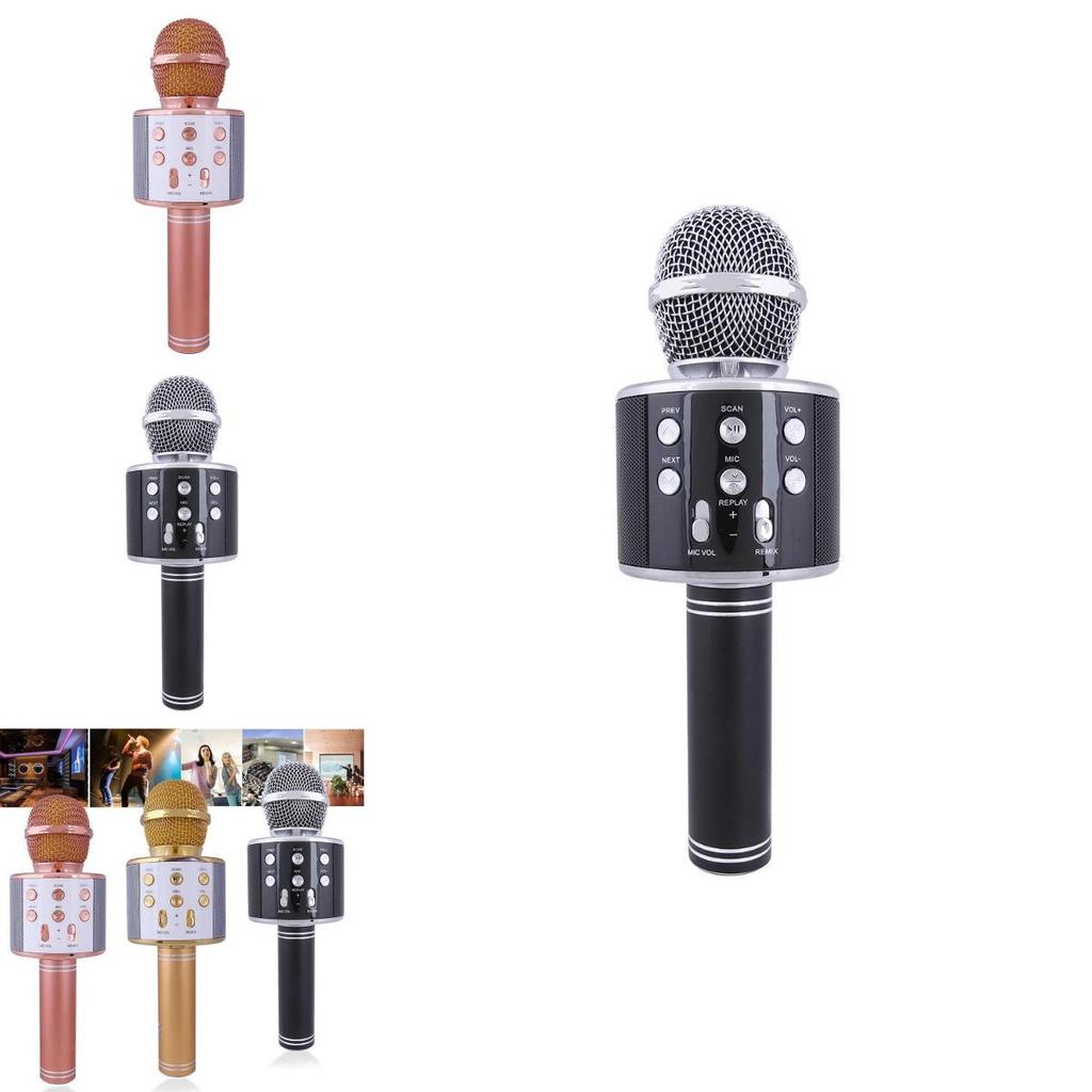 Wireless Bluetooth Microphone Handheld Ktv Mini Portable Speaker Usb Playerfor Home Parties And Events