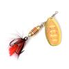 FTK Spinnerbait Fishing Lure With Flashing Blade Soft Hair Trail 3-Hook Treble Hook Bass Pike Perch