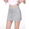 Women's New Summer Hot Girl Sports Short Skirt High Waist Casual Slim Hip Cover Skirt Gray
