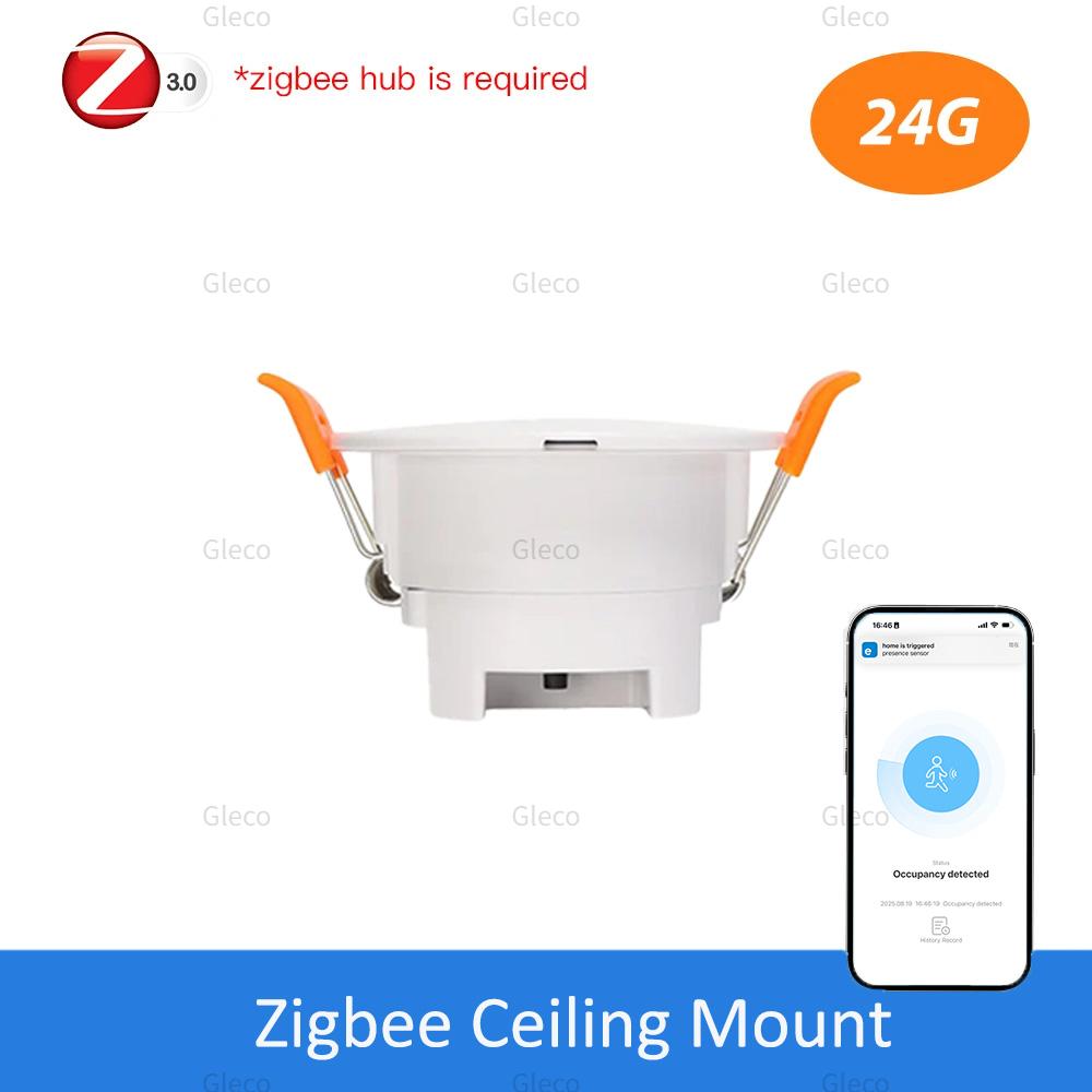 24G Mmwave Radar Human Presence Detector Zigbee Smart Human Motion Sensor Ewelink APP Control Work With 2mqtt Home Assistant