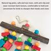 MultiPurpose Bird Chewing Climbing Block Puzzle Toy Natural Wood Perch Random Color Accessories For Parrots Beak Care
