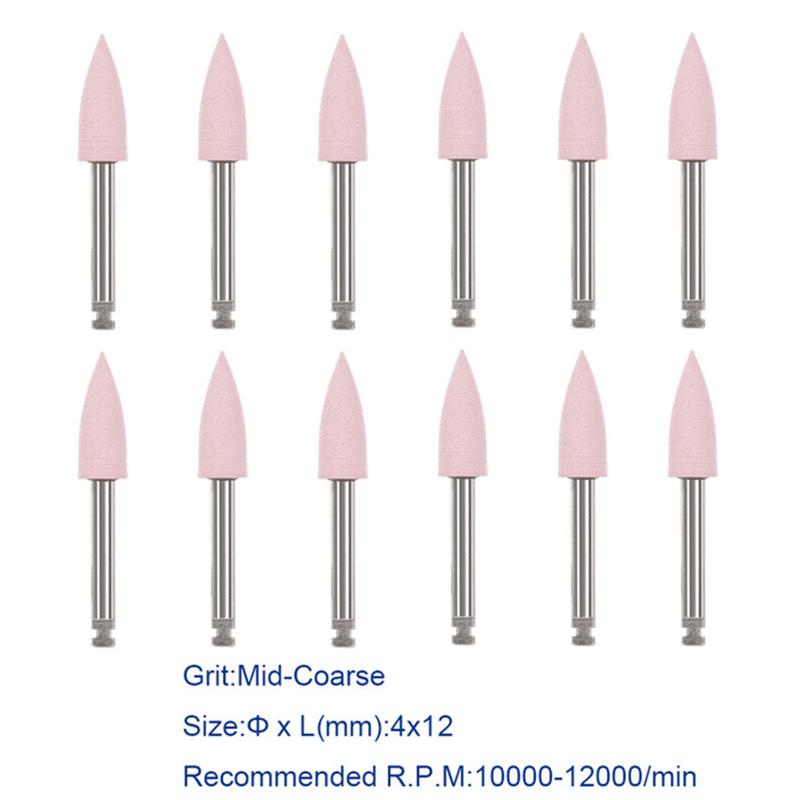 Dental Silicone Polisher 12Pcs/Pack For Contra Angle Handpiece Porcelain Polishing Composite Teeth Polish Dentistry Tool