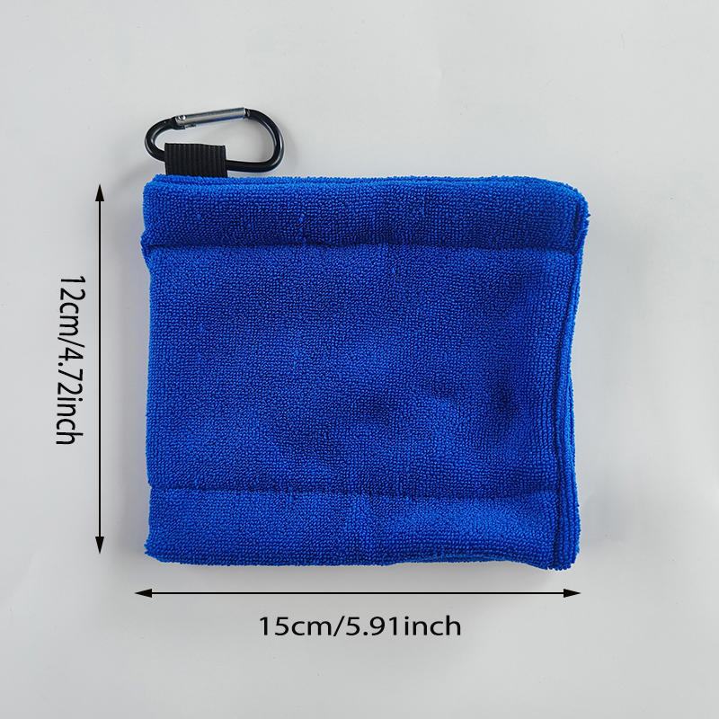 Креативное маленькое полотенце для гольфа с зажимами, портативное маленькое карманное полотенце для гольфа, аксессуары для чистки
