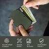 Кошелек - Блокирующийся передний карманный держатель для кредитных карт - Металлический кошелек с зажимом для денег на ремешке для денег