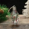 Christmas Creative New LED Transparent Christmas Ball Christmas Tree Hanging Light-emitting Double-tipped Ball