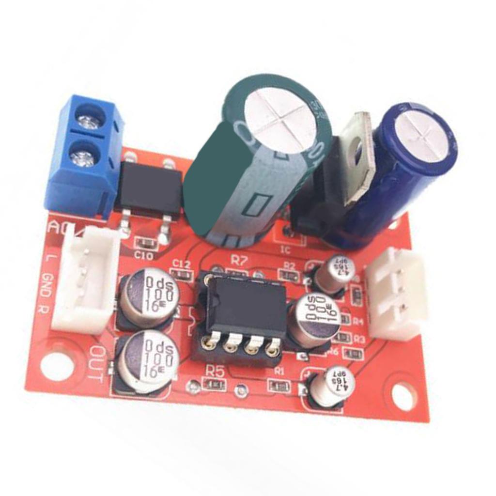 Плата усилителя NE5532, чистый, сильный звуковой выход, модуль предусилителя, плата усилителя звука, постоянный ток 9 В‑24 В