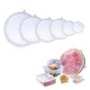 Silicone Lids, Pack of 6, Food Wrap, Airtight, Cold and Heat Resistant, Reusable, for Kitchen Cooking and Food Storage