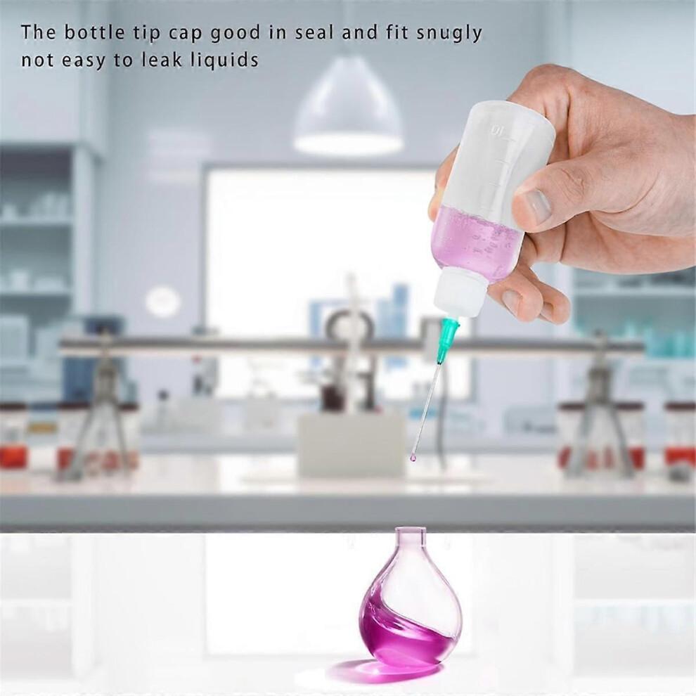 50ml Precision Tip Applicator Bottle,Blunt Tip Needle and Cap, 18G 20G 25G Needle Tip Squeeze Bottle, Oil Dropper Bottle