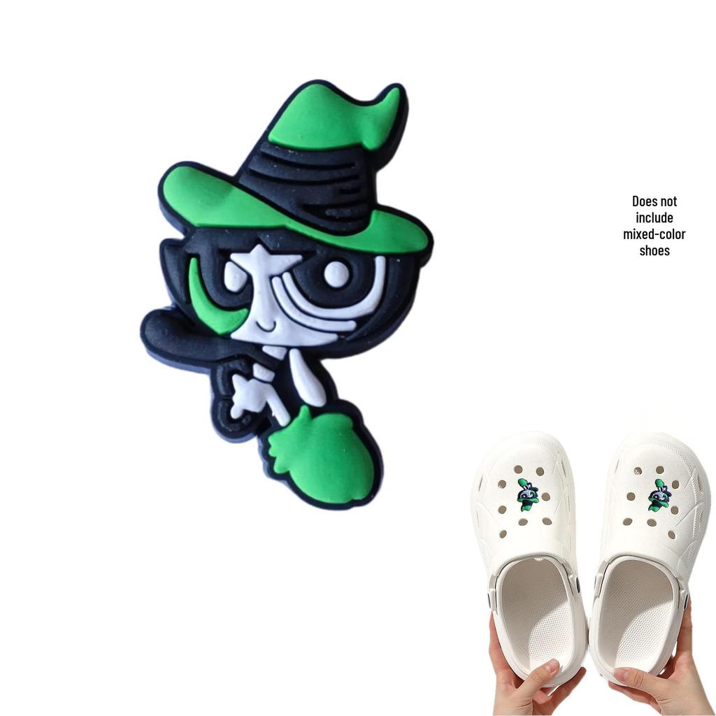 Съемные шармы для Crocs 'Летающая Девочка' - Модные Украшения для Обуви на Фестивали и Вечеринки