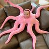 Новый милый гигантский осьминог Забавный ролевой костюм для детей на Хэллоуин Сценический ролевой костюм Розовая подушка Рождественская подушка Комбинезон