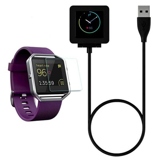 Магнитная беспроводная зарядная док-станция для смарт-часов Fitbit Blaze.