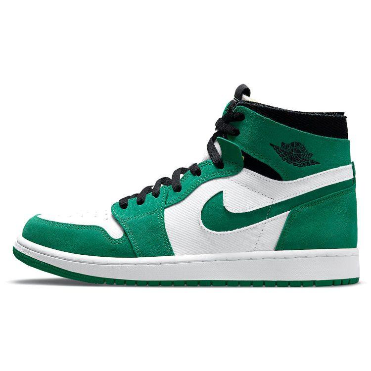Jordan Air Jordan 1 Zoom Air Cmft 'Stadium Green' Высокие Винтажные Баскетбольные Кроссовки Мужские Бело-Зеленые CT0978-300
