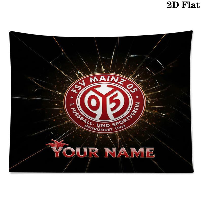Custom Name Mainz 05 Printed Tapestry – Wall Hanging for Bedrooms, Dorms, and Home Decor