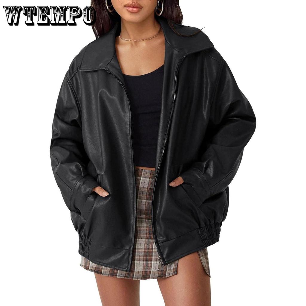 Женские кожаные куртки большого размера из искусственной замши, модные осенние мотоциклетные пальто, зимние наряды, одежда, топы 2000 года