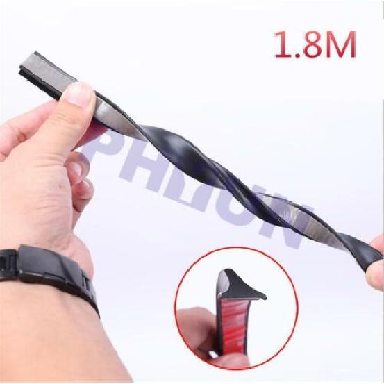 1.8M Резиновая Автомобильная Уплотнительная Лента для Переднего Лобового Стекла Отделка Водо- Воздухоотражатель Спойлер 1x