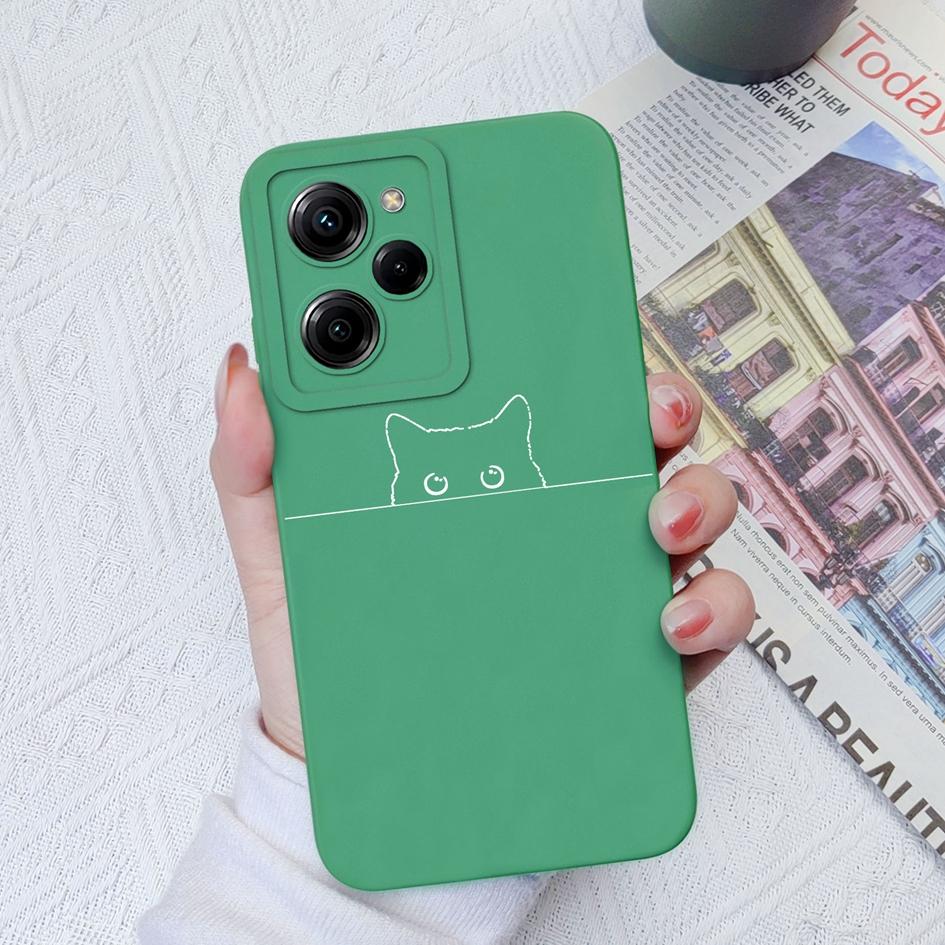 Phone Case For Xiaomi Poco M4 Pro X5 Pro C40 C50 C55 X3 X4 M3 Cute Shockproof Soft Liquid Silicone Matte Cover Cartoon Pattern For Xiaomi Poco Bumper