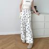 White Cute Dog Claw Yamamoto Pants Female New Little Summer Thin Loose Straight High Waist Wide-leg Pants.