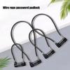 4-значный стальной тросовый замок Многофункциональный замок для чемодана Легкий тросовый кодовый замок Шлем