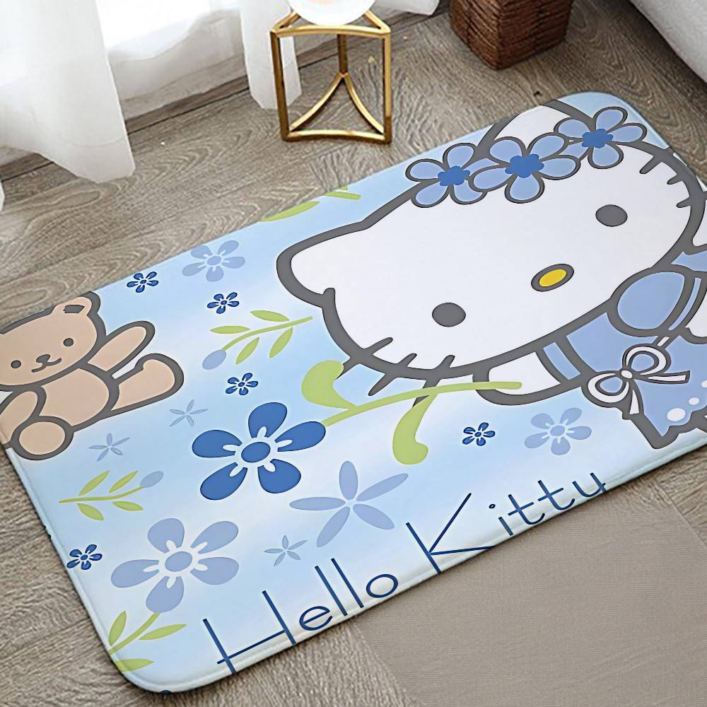 Cute Hellos-Kittys Carpet Bathroom Anti-slip Mat Door Mat Home Decoration Mat Entrance Door Mat Scratch-resistant Door Mat