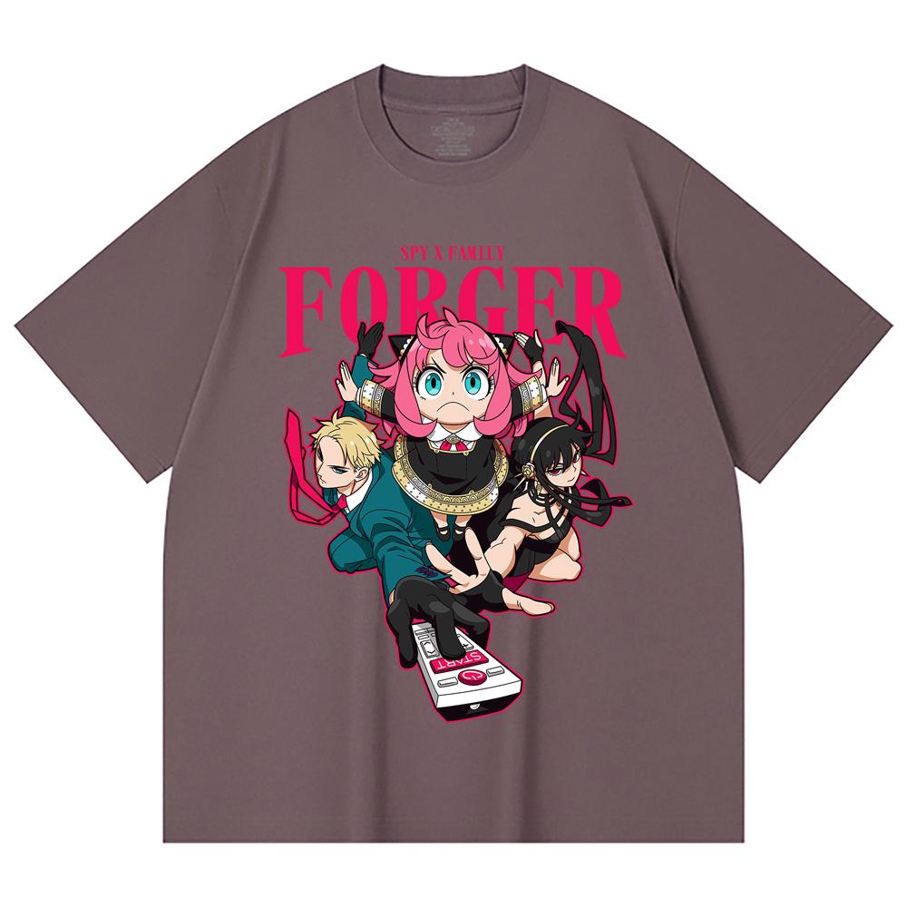 230 Gsm 100% Cotton Spy Family V1 Forger Print Unisex Heavy Cotton T Shirt