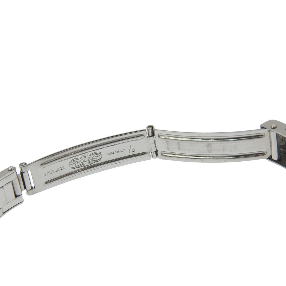 Rolex Oyster Perpetual Часы 6618 кал.1161 Серебристый циферблат Нержавеющая сталь Механические Автоматические Аналоговый дисплей Женские Б/У