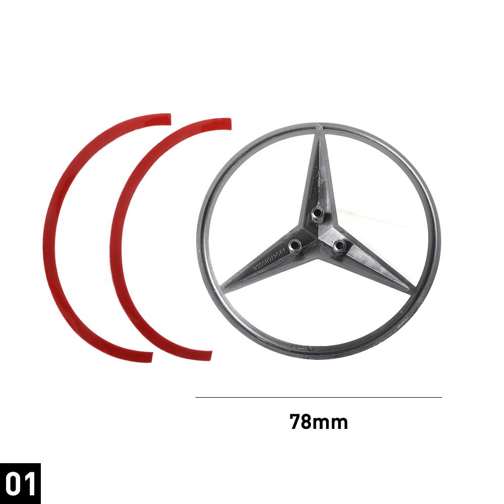ABS Original Car Rear Trunk Badge Sticker Mercedes Emblem Snap Cover For Mercedes Benz C-class C300 W204 2008-2015 A2047580058
