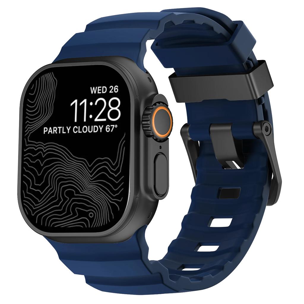 Trail Silicone Strap for Apple Watch Ultra 2 49mm Band Series 10 9 8 7 46mm 45mm Sport Breathable Bracelet iWatch 6 5 4 SE 44mm 42mm Bracelet