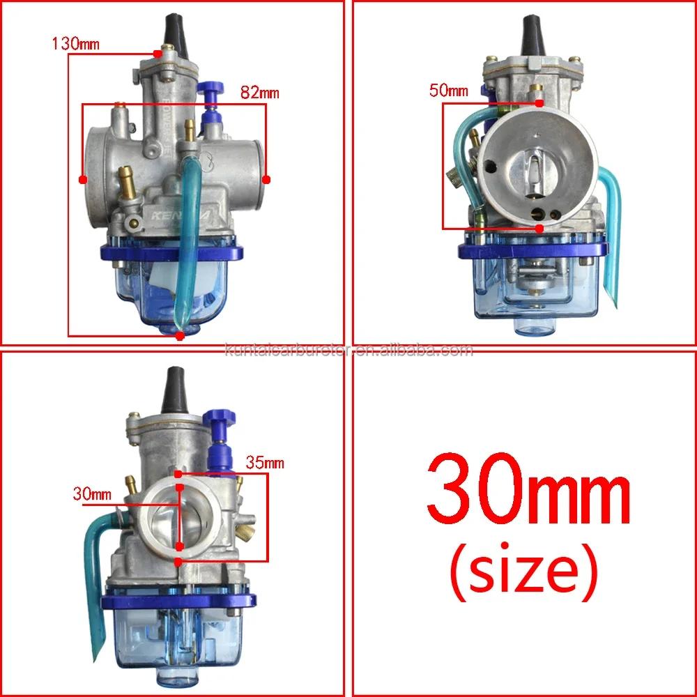 Мотоциклетный плоский карбюратор для гонок на мотоциклах, воздушный фильтр карбюратора для Keihin Pwk 21-34 мм, аксессуары для внедорожных транспортных средств