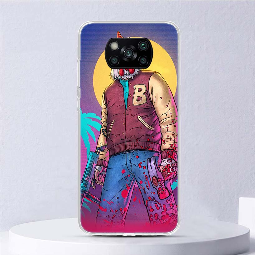 Игровой чехол Hotline Miami для Xiaomi Poco X7 X6 X5 X4 X3 Nfc F7 Ultra F6 F5 Pro, чехол для телефона F4 Gt F3 M5S M4 M3 M5 M6