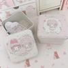 Мультяшная жестяная коробка Hello Kitty Коробка для хранения K-pop фотокарточек Наклеек Лент Коробка для хранения Канцелярские товары Офисные принадлежности Настольное хранение