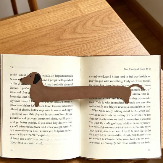 DYS 2 шт. 3D-печатная закладка для книг в виде собаки, держатель страниц с таксой для студентов, милый щенок, закладка для книг, офис, школа, чтение, подарок для любителей