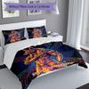 3pcs Custom Name Anubis Fusion Artwork Bedding Set Printed Bedding Set Duvet Cover Closure Includes 1 Duvet Cover & 2 Pillowcases Bedroom Decor