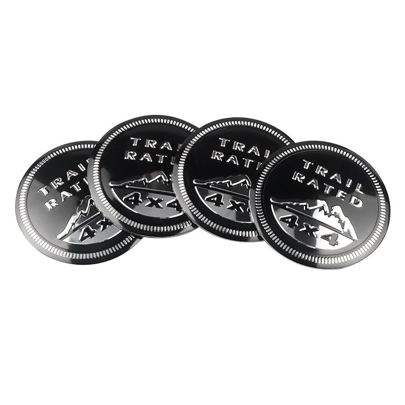 4pcs 56mm Auto Wheel Center Hub Caps Decal Cover Rim Sticker Badge Decoration For Jeep Renegade Grand Cherokee Wrangler Compass