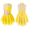 Figure Skating Dresses for Girls Shiny Rhinestone Gymnastics Leotards Girls Ballet Dance