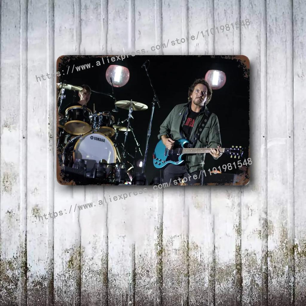 Pearl Jam Bands металлический Декор Постер Винтажная Жестяная Табличка Металлическая Табличка Декоративная Табличка для Паба Бара Мужской Пещеры Клуба Настенное Украшение