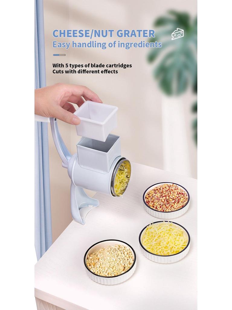 Multi-functional Manual Peanut and Cheese Shredder/Grinder