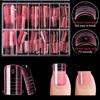 120pcs Full Cover False Tips Acrylic Poly Nail Gel Molds New Toe Nail Mold  For Extension