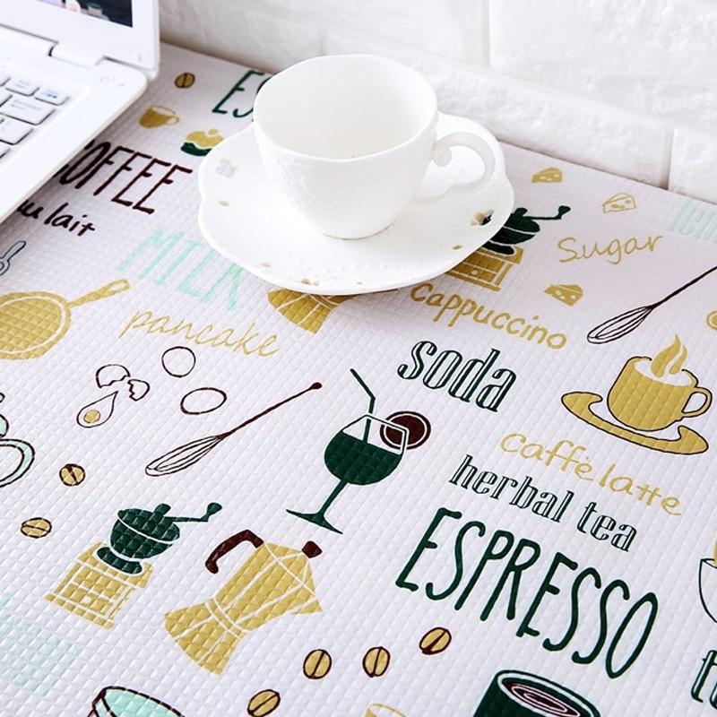 Can Cut Table Mat Drawers Cabinet Shelf Liners Cartoon Cupboard Placemat Waterproof Oil Thickened Kitchen Stickers