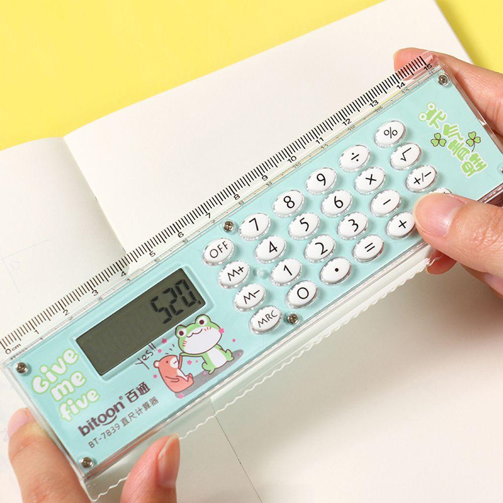 Stationery Ruler Computer Transparent Ruler Ruler With Calculator Energy Ruler Calculator