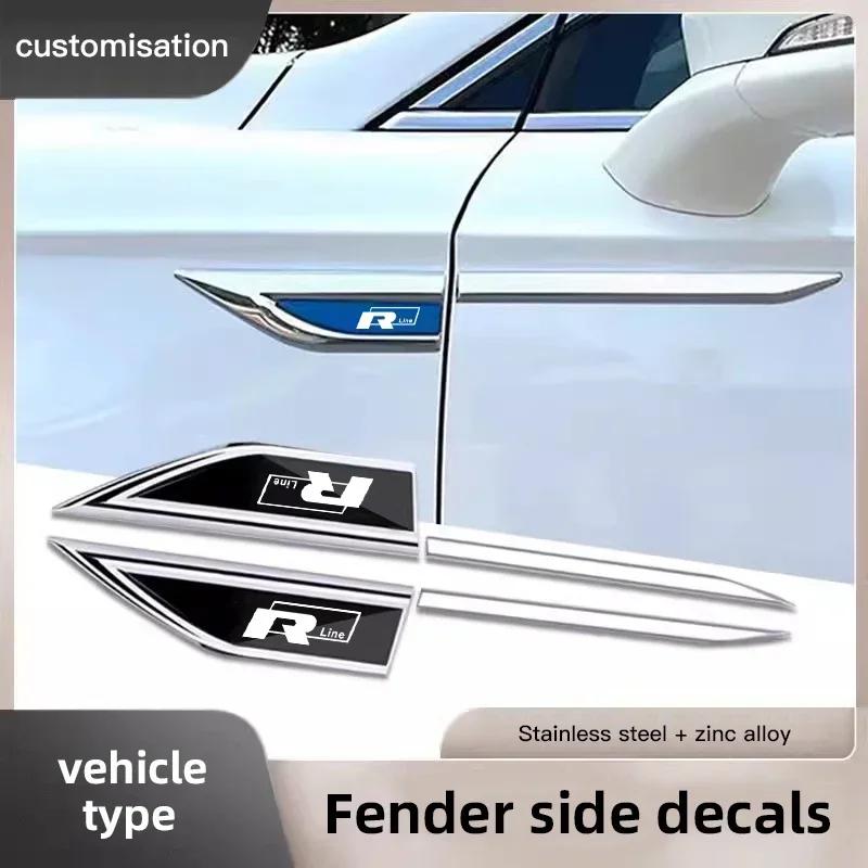 80% Горячая 3D Металлическая Наклейка на Автомобиль Значок VW Наклейка на Крыло Наклейка-Шильдик Для Volkswagen Rline Touran Beetle Scirocco Amarok T5 P
