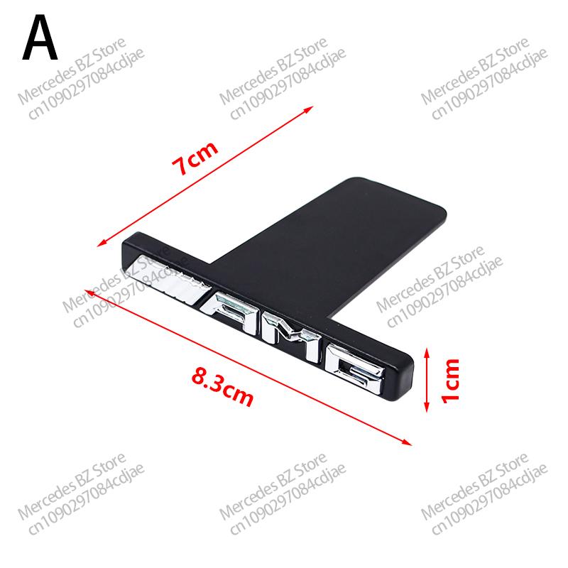 OFK3 1pc ABS AMG grill grille emblem For AMG Mercedes-Benz W463 W464 W461 G63 G65 Grille Sticker Emblem Badge Sticker Car Accessories