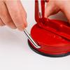 Овощечистка для яблок Corer, ручная овощечистка с лезвиями из нержавеющей стали и мощной присоской для яблок, груш, картофеля, красного цвета